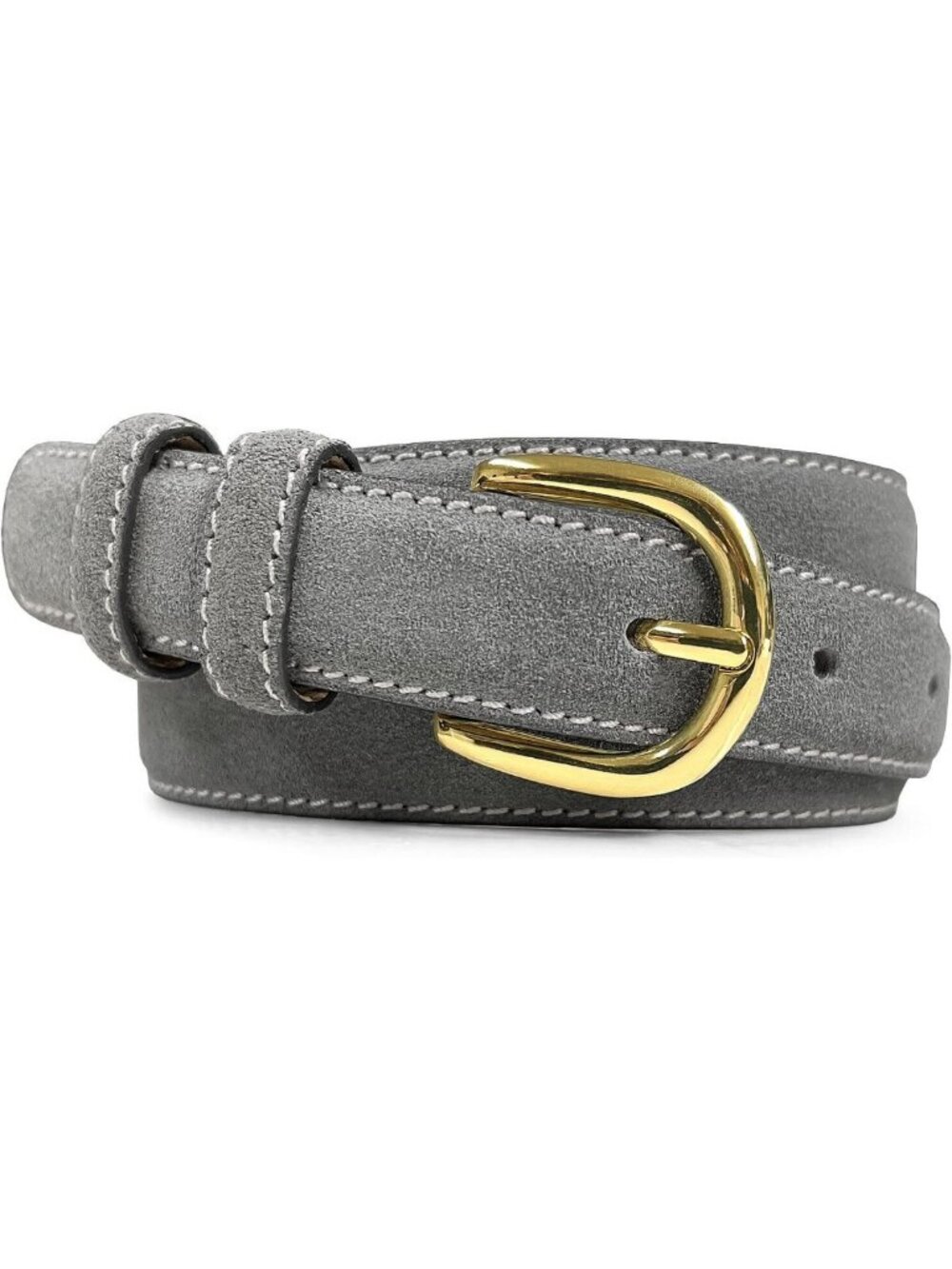 Stylish Women's Genuine Suede Leather Belt for Jeans & Dresses - 1" Wide